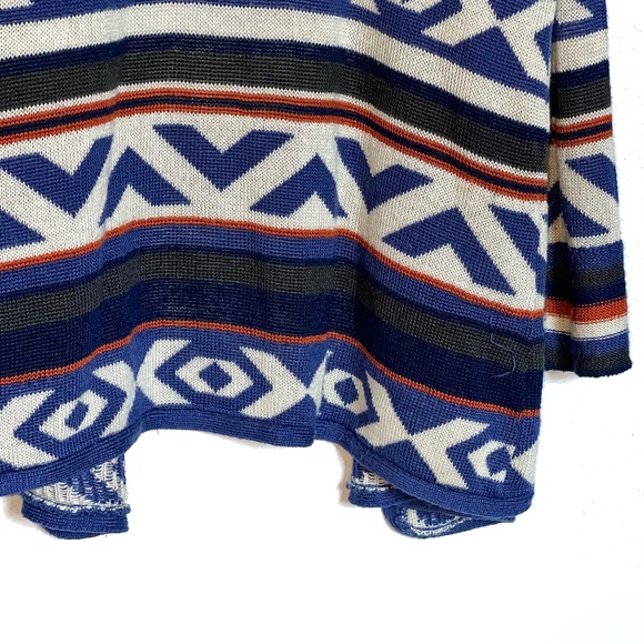 live and let live Bohemian MaximalistGraphic Knit Hooded Cardigan Sweater Size L - Picture 6 of 9